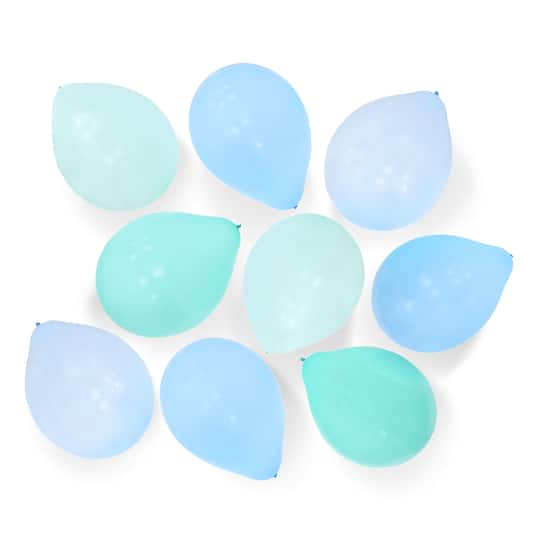 12" Blue & Teal Balloons by Celebrate It™ Summer, 30ct.